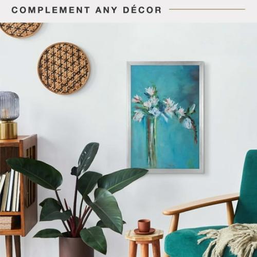 MCS Foundation 16x24 Poster Frame Traditional Brass, Vertical & Horizontal Wall Hanging Large Picture Frame for Photos, Posters & Art Prints (1-Pack)