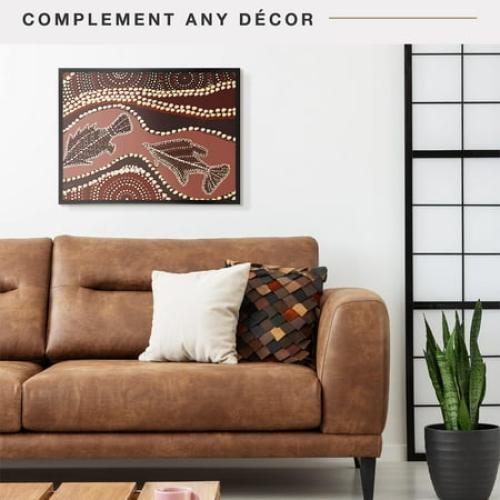 MCS Foundation 16x24 Poster Frame Traditional Brass, Vertical & Horizontal Wall Hanging Large Picture Frame for Photos, Posters & Art Prints (1-Pack)