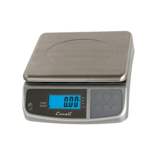 Escali M-Series NSF Certified Digital Kitchen & Industrial Scale, 66 lb Capacity, Dual Display, Spill-Proof, Stainless Steel