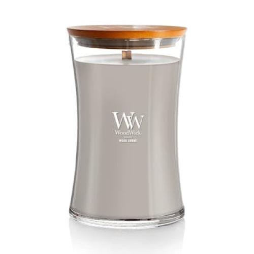 Woodwick Large Hourglass Candle, Wood Smoke, 21.5 oz