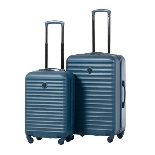 Protege 2 Piece Hard Side Luggage Set with Wheels, 25-inch Suitcase & Carry On Luggage Bag