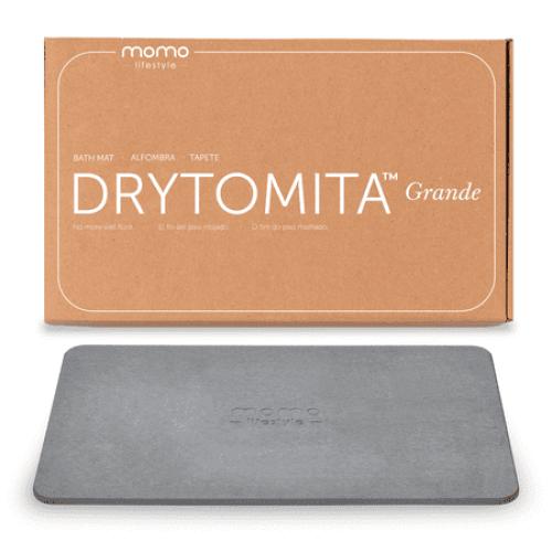 Momo Lifestyle Stone Bath Mat Drytomita 24 X 15 Linen Gray, Diatomaceous Earth, Non-Slip Super Absorbent Quick Drying Shower Mat Bathroom Accessory for Home Spa