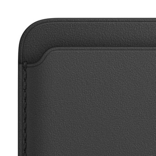 iPhone Leather Wallet with MagSafe - Black