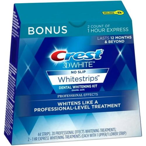Crest 3D Whitestrips, Professional Effects, Teeth Whitening Strip Kit, 44 Strips (22 Count Pack)