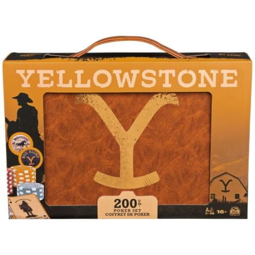 Spin Master Games, Yellowstone, 200-Piece Poker with Custom Carrying Case, Ages 16 and up