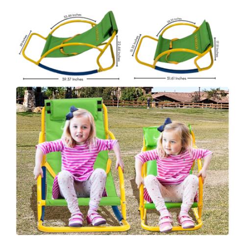 Platports Kids Seesaw Chair – Ages 5–7 – Indoor & Outdoor Rocking Seat – Stable Base – Backyard & Playroom Use