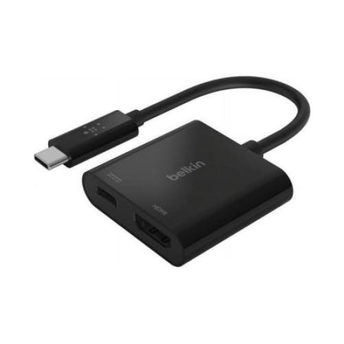 Belkin USB C to HDMI Adapter   USBC Charging Port to Charge While You Display, Supports 4K UHD Video, Passthrough Power up to 60W for Connected Devices, Compatible with MacBook, iPad, Windows