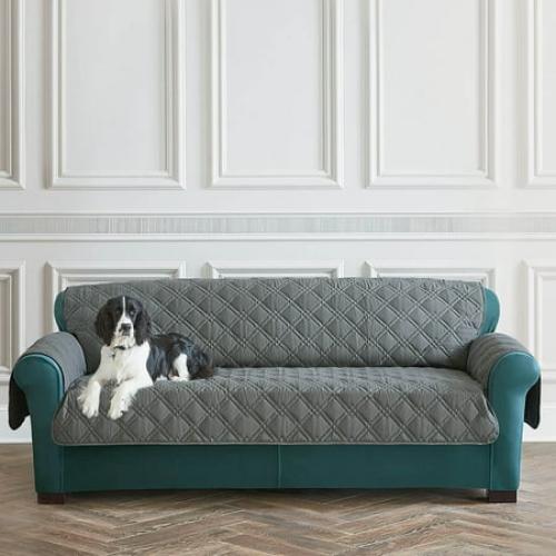 SureFit Pet Protector Sofa Furniture Cover in Gray