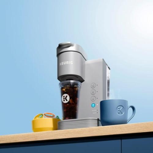 Keurig K-Iced Essentials Gray Iced and Hot Single-Serve K-Cup Pod Coffee Maker