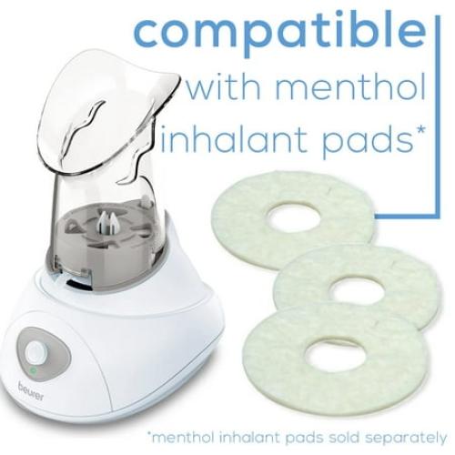 Color White Beurer Steam Inhaler for Cough and Cold, Sinus Relief, White