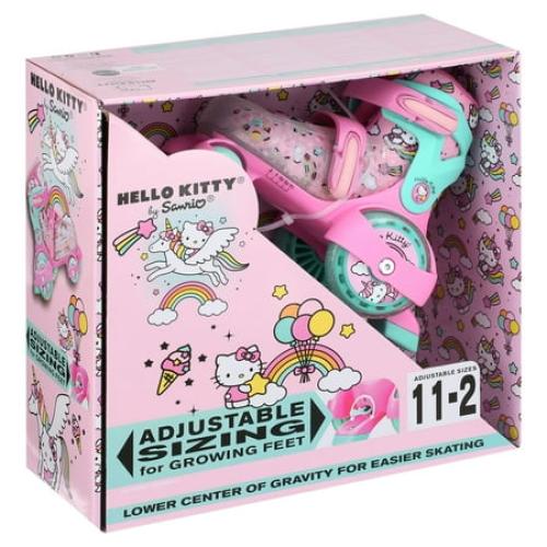 Size 11-2 Roller Derby EZ Roll Adjustable Hello Kitty Skate, Size 11-2