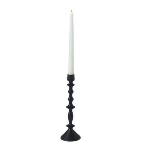 Beautiful Metal Taper Candle Holder by Drew Barrymore, 10, Black