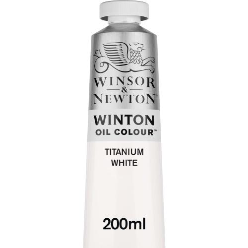 Winsor & Newton Winton Oil Color 200ml (6.75-oz) Tube Titanium White