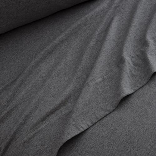 Road Trip America Jersey Sheet Set - 4 Pieces Queen Cotton Sheets Set - Stretchable Ultrasoft Luxury Knit Bed Linen (Dark Gray, Queen)