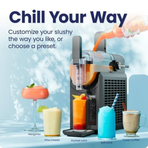 Iceman by Chefman Slush-Ease 68 oz. Slushy Maker with Customizable Thickness - Black