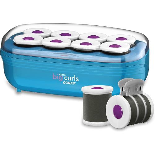 Conair Ceramic 2-inch Hot Rollers Two-Prong Clips Included Create Mega Volume and Smooth Waves