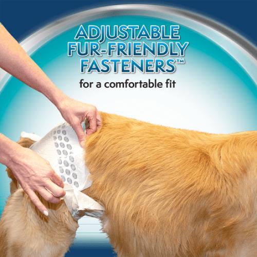 Simple Solution True Fit Disposable Female Dog Diaper - L/XL - 30 Count
