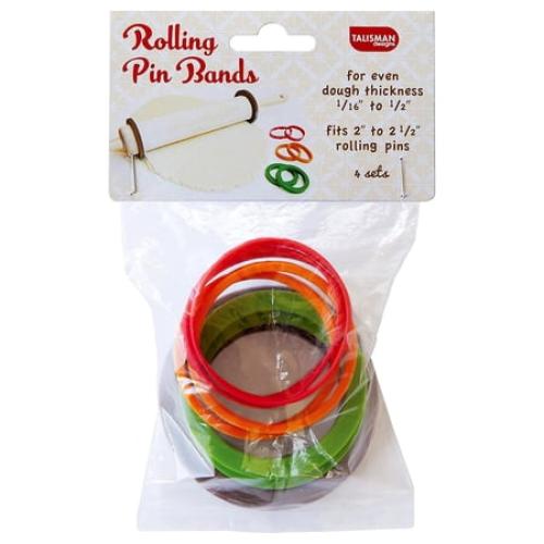 Talisman Designs Silicone Rolling Pin Bands | 8 Piece Set