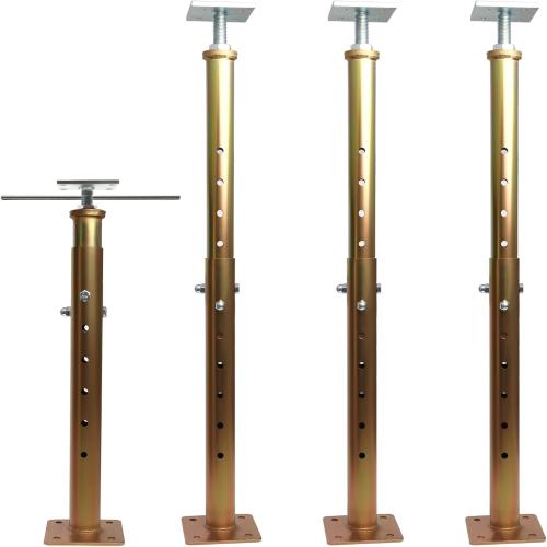 4 PCS Basement Floor Jack 19- 36(1'7-3’), Adjustable Floor Joist Jack House Jack Post, 4400 lbs Height Capacity(Each), Telescoping Jack for Temporary Support for Leveling, Galvanized