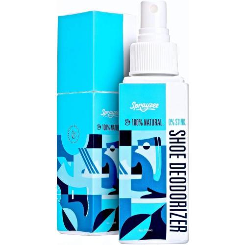 #1 Strongest Natural Shoe Deodorizer & Foot Deodorant Spray | Sprayzee (9  E.Oils & Enzymes | 300  uses) Shoe Smell Foot Odor Eliminator for Men/Women   Gym Bag Boxing Glove Sneaker/Boot Deodorizer
