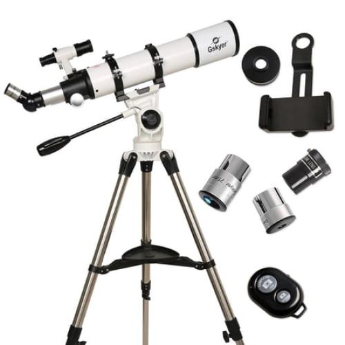 Gskyer 600x90mm AZ 90mm f/6.7 Refractor Telescope with 3 Eyepieces, Remote