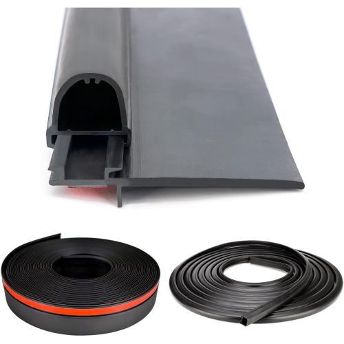 RV Slide Out Seal Base & D-Seal Wiper | 018-312-EKD & 018-341 EK | 1 x 15/16 x 35' & 1/2' x 2.75' x 35’ Black Rubbers