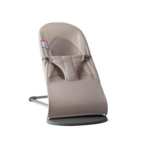 BabyBjorn Bouncer Balance Soft, Woven/Jersey, Tri-Fabric, Sand Grey