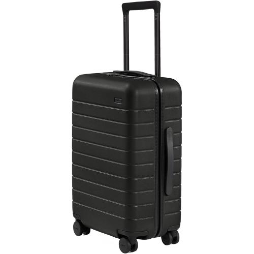 Away Carry-On Luggage, Lightweight Hardside Suitcase with Spinner Wheels, 22 Inch Airline Approved, TSA Lock, Jet Black