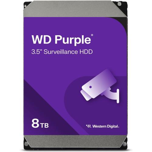 Western Digital 8TB WD Purple Surveillance Internal Hard Drive HDD - SATA 6 Gb/s, 256 MB Cache, 3.5 - WD85PURZ