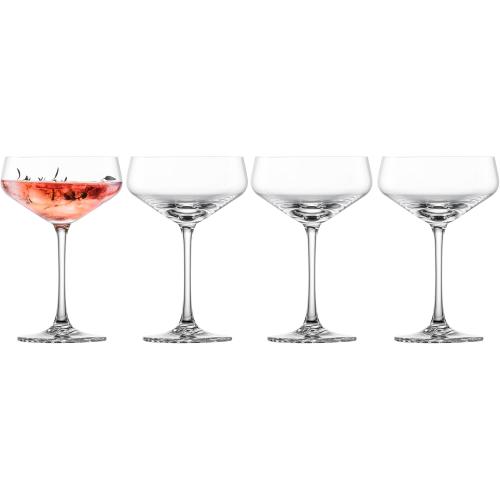 ZWIESEL GLAS Echo Cocktail Glass Cocktail Coupe with Unique Pattern, Dishwasher-Safe Machine-Made Tritan Crystal Glasses, Made in Germany (9 Ounce)