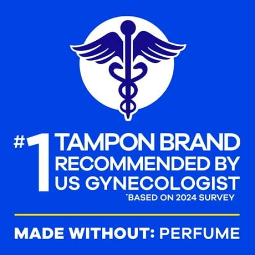 Tampax Pearl Tampons Ultra Absorbency with LeakGuard Braid, 45 Count