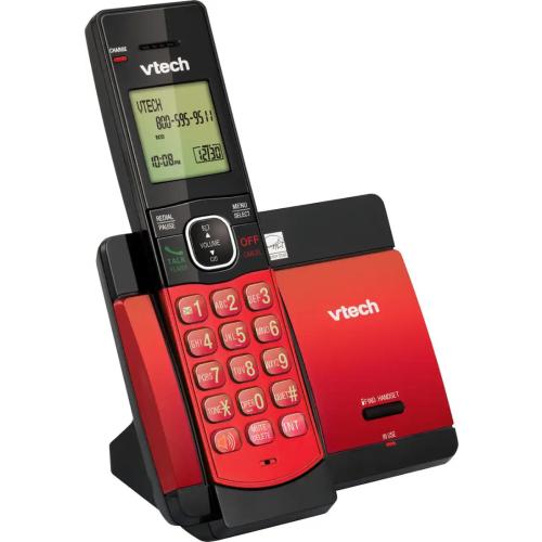 VTech CS5119 16 DECT 6.0 Cordless Phone System Red ...