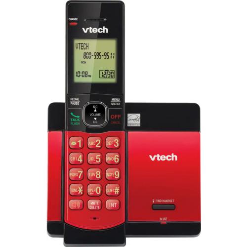 VTech CS5119 16 DECT 6.0 Cordless Phone System Red ...