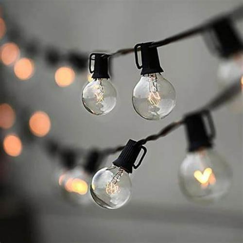 Better Homes & Gardens 24ft LED Globe String Lights, 12 Bulbs, Indoor/Outdoor, Warm White, 1 Count