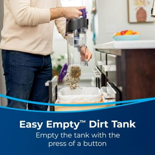 BISSELL CleanView Compact Turbo Upright Vacuum with Quick Release Wand, Full Size Power, Compact Size for Apartments & Dorms, 3437F