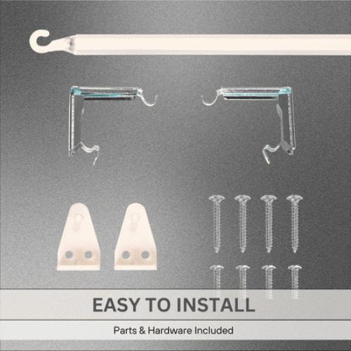 Size 40 x 60 Lotus & Windoware Cordless 1 Aluminum Light Filtering Horizontal Mini Blind, Alabaster, Smooth