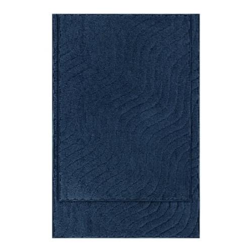 Mainstays Tufted Waves 2 Piece Bath Rug Set, Blue Cove, 17 x 24 & 20 x 30