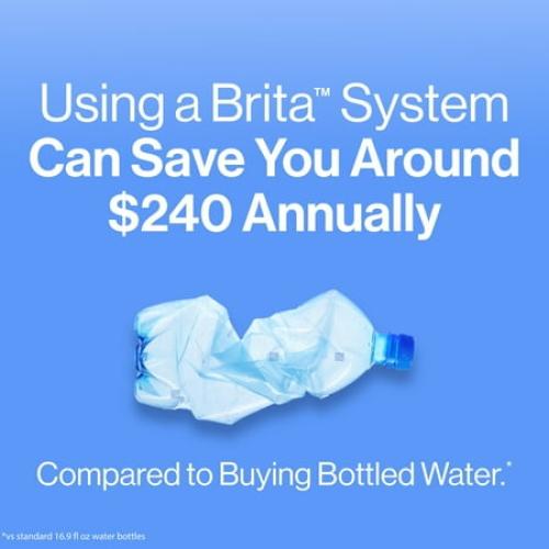 (lid chipped) Brita Extra Large Ultramax 27 Cup Grey Filtered Water Dispenser with 1 Standard Filter