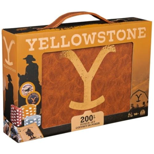 Spin Master Games, Yellowstone, 200-Piece Poker with Custom Carrying Case, Ages 16 and up