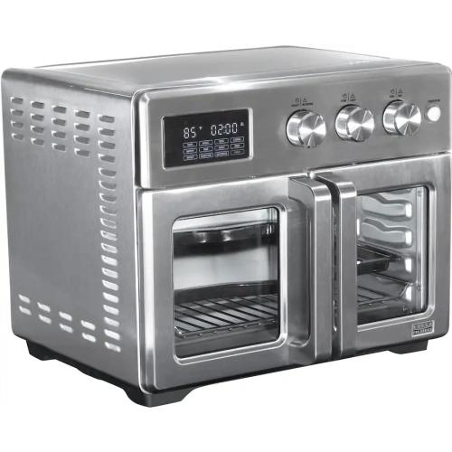 Bella Pro Series 6 Slice French Door Toaster Oven With Air Fry Technology Bonus 12 Pizza Stone Included