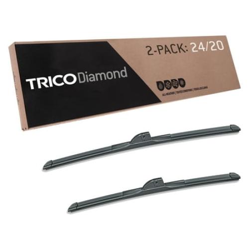 TRICO Diamond 2 Pack, 24 and 20 High Performance Replacement Windshield Wiper Blades (25-2420) Fits select: 2007-2011,2022 TOYOTA CAMRY