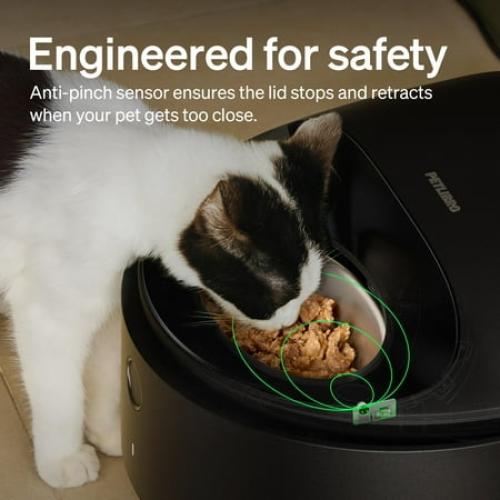 PETLIBRO Automatic Cat Feeder Wet Food with Stainless Steel Bowl, Refrigerated Auto Cat Feeder with Semiconductor Cooling, 3 Fresh Meals for 3 Days, App-Controlled Pet Food Dispenser, Easy to Clean