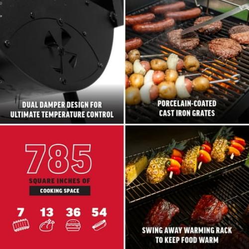 Char-Griller® Barrel Pro™ Charcoal Barrel Grill