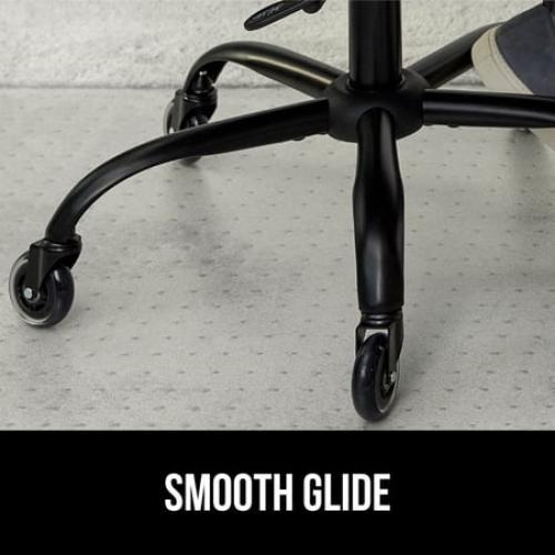 GORILLA GRIP Office Chair Mat for Carpet Floors, Smooth Glide, Slip Resistant, 29x47 Clear Lip