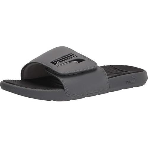 Size 11 Men PUMA Men's Cool CAT 2.0 V FS Slide Sandal, Grey Black, Size 11