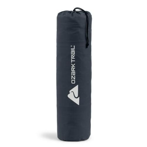 Ozark Trail Self-Inflating Camp Pad with Pillow - Grey, Adult, 78 L x 25 W x 2 H