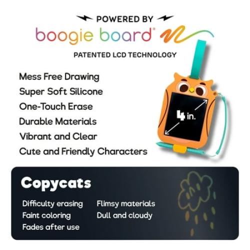Boogie Board Scribble Pals Owl Portable Doodle Tablet for Children Ages 3  by Buffalo Games