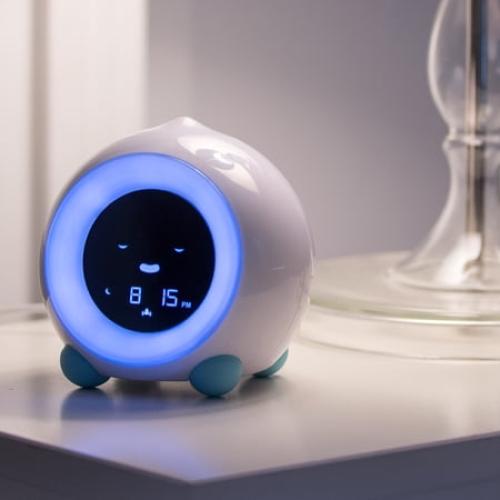 LittleHippo MELLA Ready To Rise Children's Sleep Trainer Night Light and Sleep Sounds Machine Alarm Clock