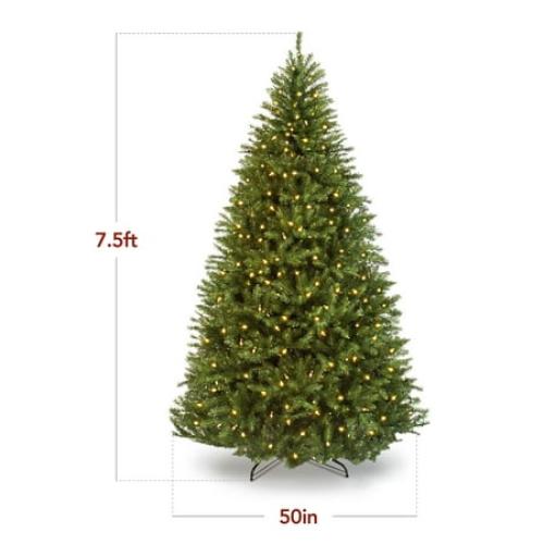 Best Choice Products 7.5ft Pre-Lit Hinged Douglas Full Fir Artificial Christmas Tree Holiday Decoration w/ 700 Lights