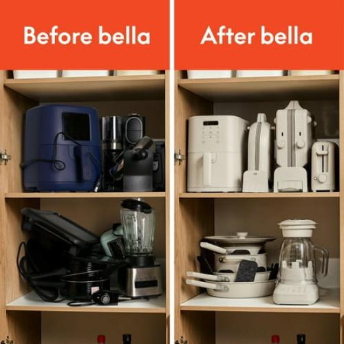 bella Flip & Store Blender, Fits-anywhere™ kitchenware, Oatmilk❗MAY HAVE MISSING PIECES/NEEDS CLEANING❗